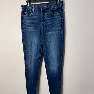 EUC American Eagle Womens Curvy Hi Rise Jegging 4 Blue Denim Jeans